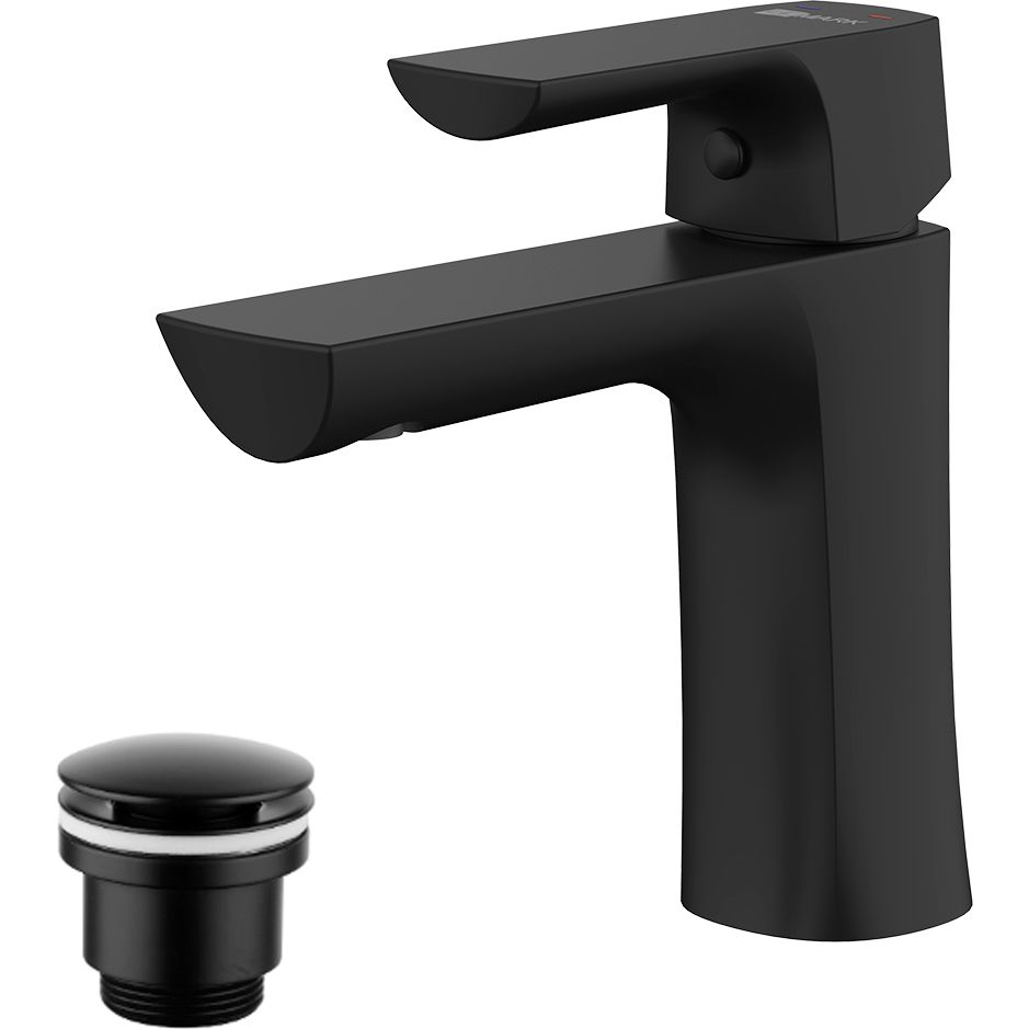 Смеситель для умывальника монолитный Lemark Ursus, LM7206BL