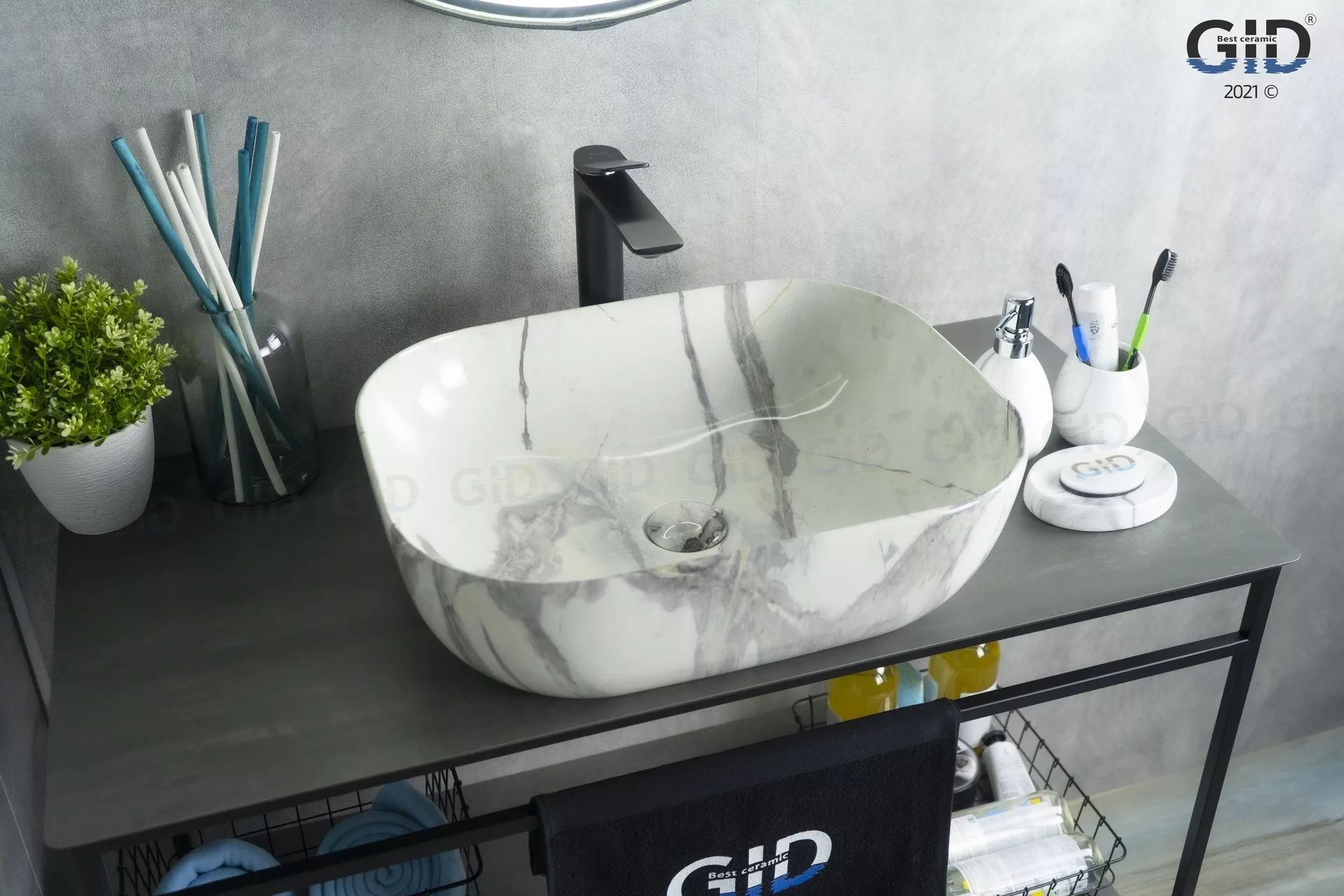 Умывальник Gid K397G125 50x40, 54402