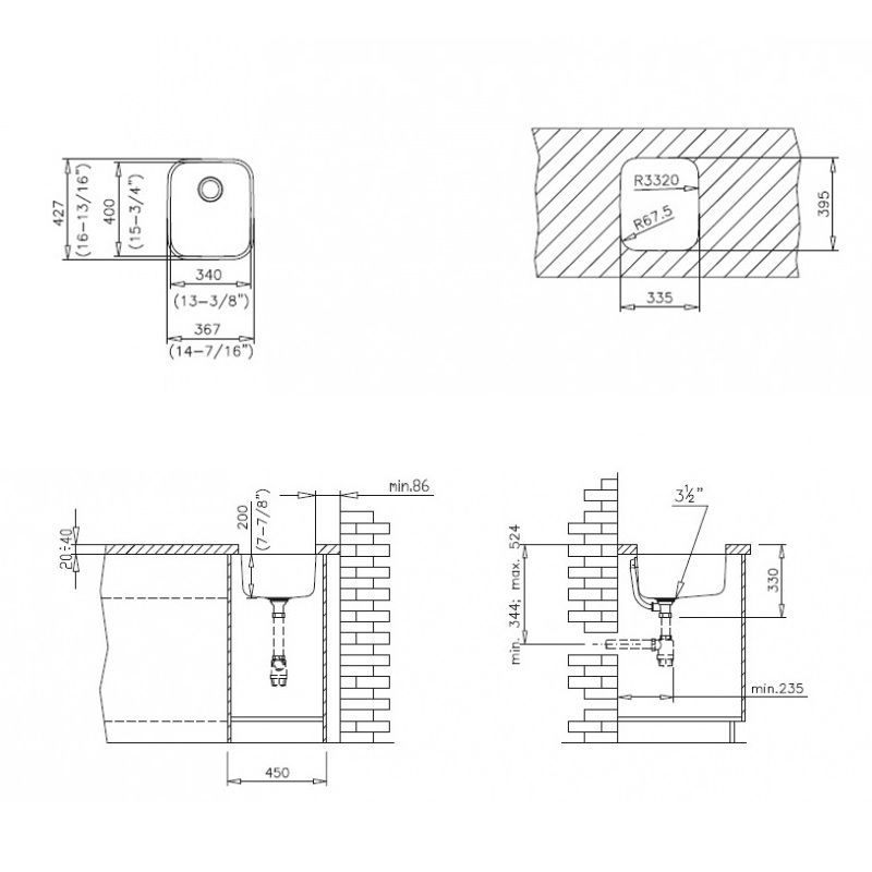 Кухонная мойка Teka Be 340/400 Plus, 10125149