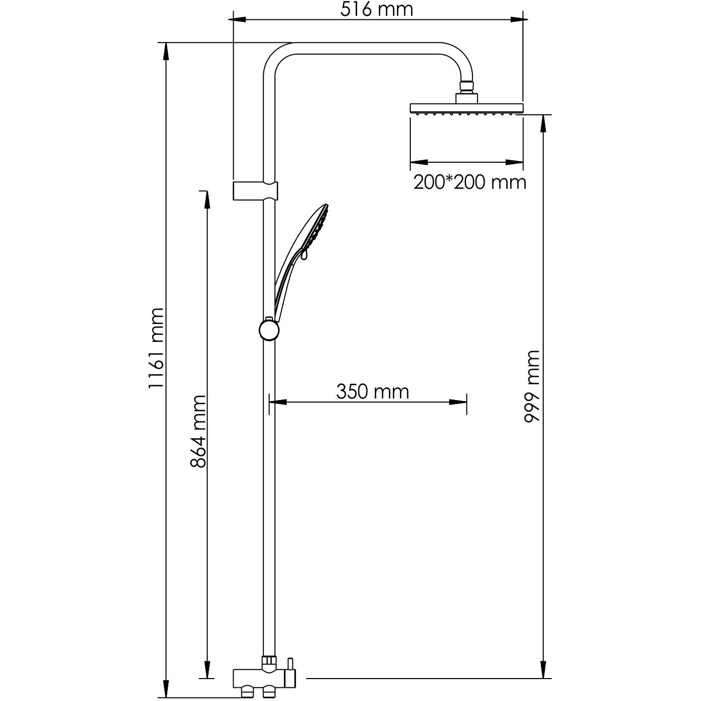 Душевой комплект WasserKRAFT, A017