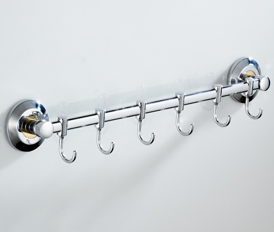 Планка с 6 крючками хром/золото Ledeme L204-6