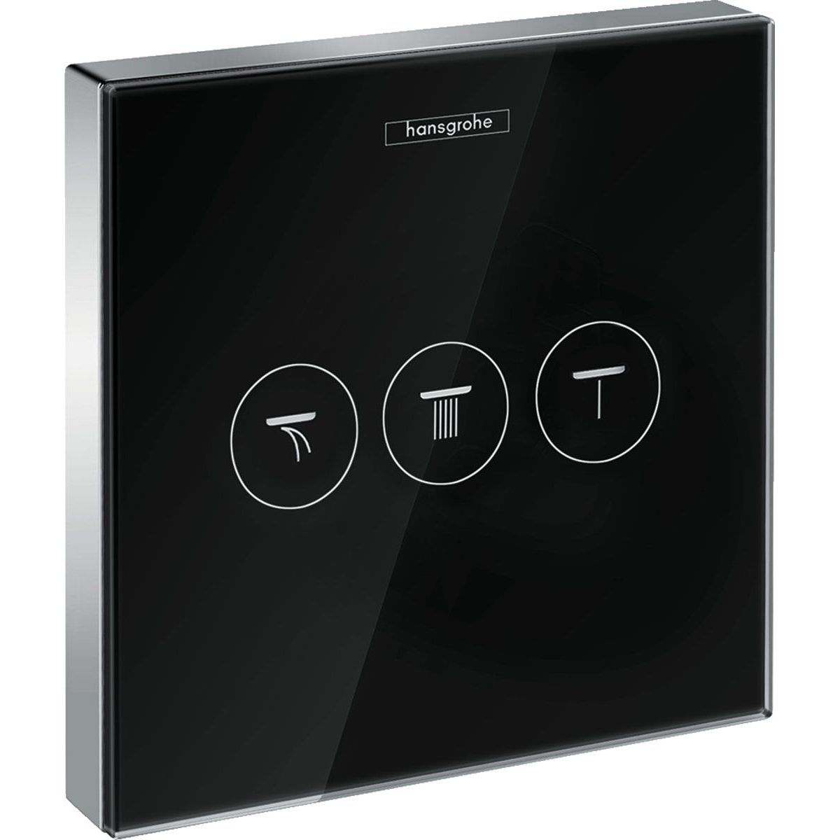 Модуль Hansgrohe ShowerSelect с 3 запорными клапанами стеклянный, 15736600