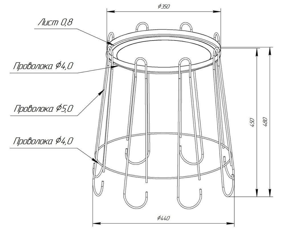 Столик журнальный Sheffilton SHT-CT6 белый муар, 172206