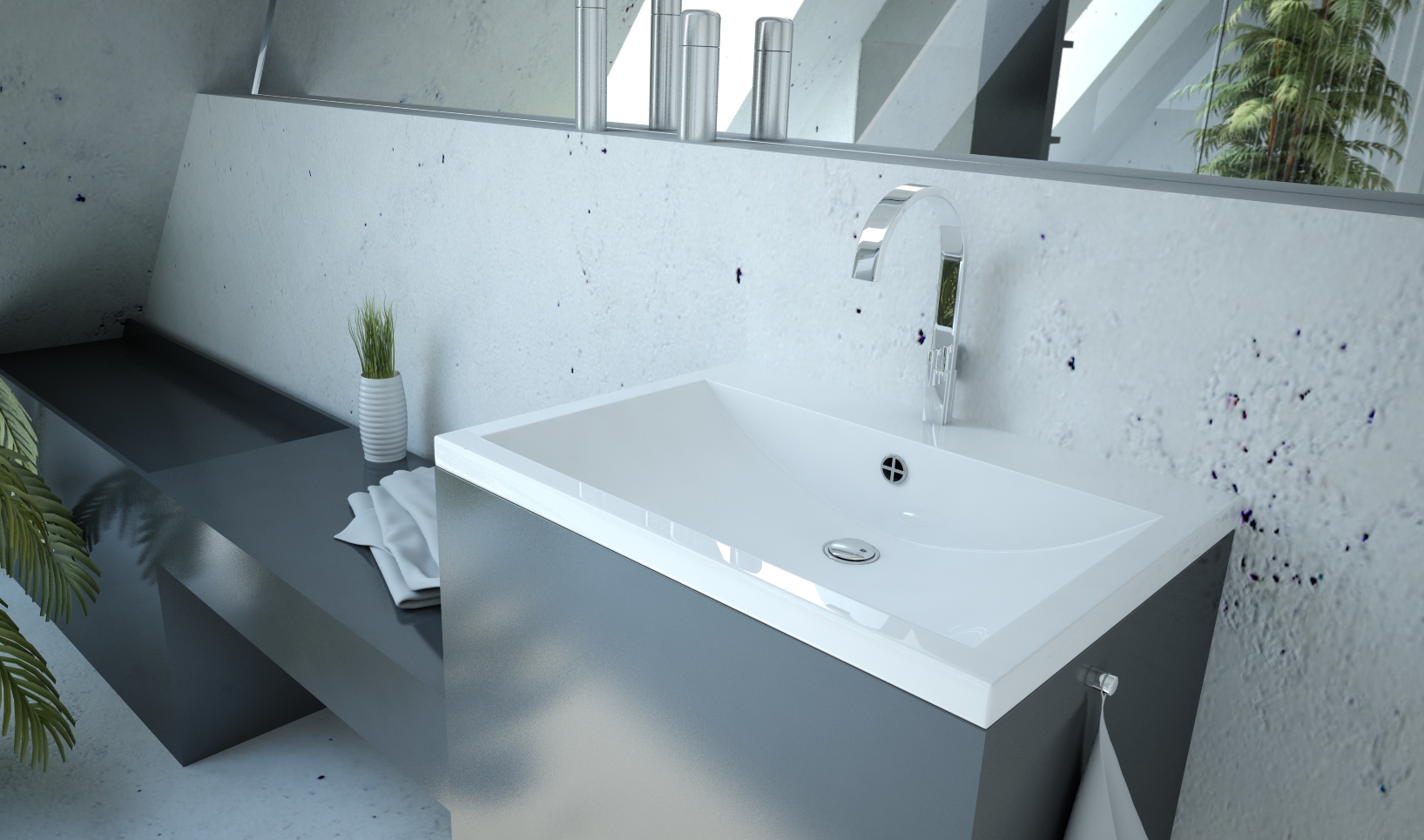 Раковина Andrea 580, 58x48