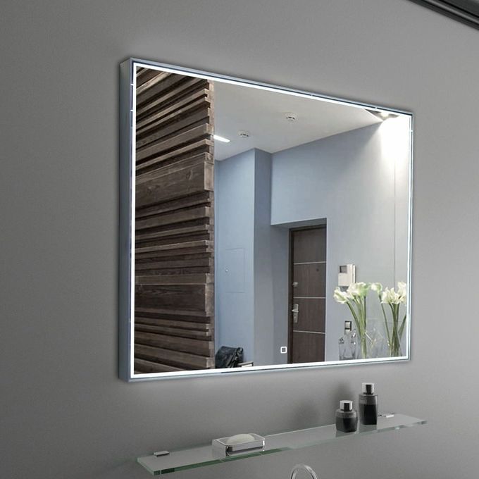 Зеркало Континент Sting LED алюминиевый корпус 90x70