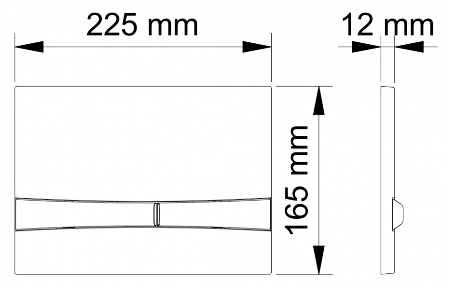 Кнопка для инсталляции Berges Novum F5, 040055