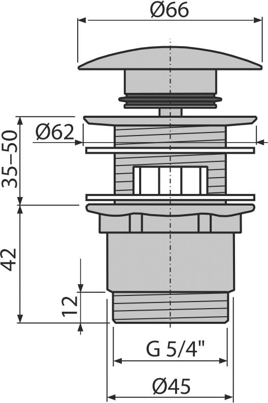 Водослив для умывальника Alcaplast, A390