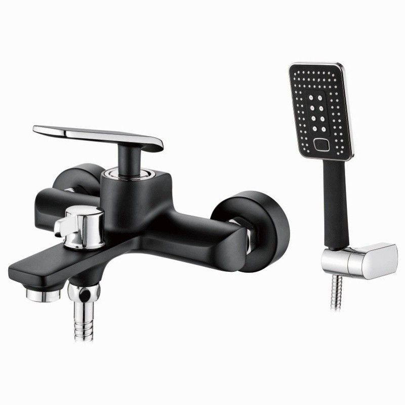 Смеситель для ванны черный Ledeme L3274B