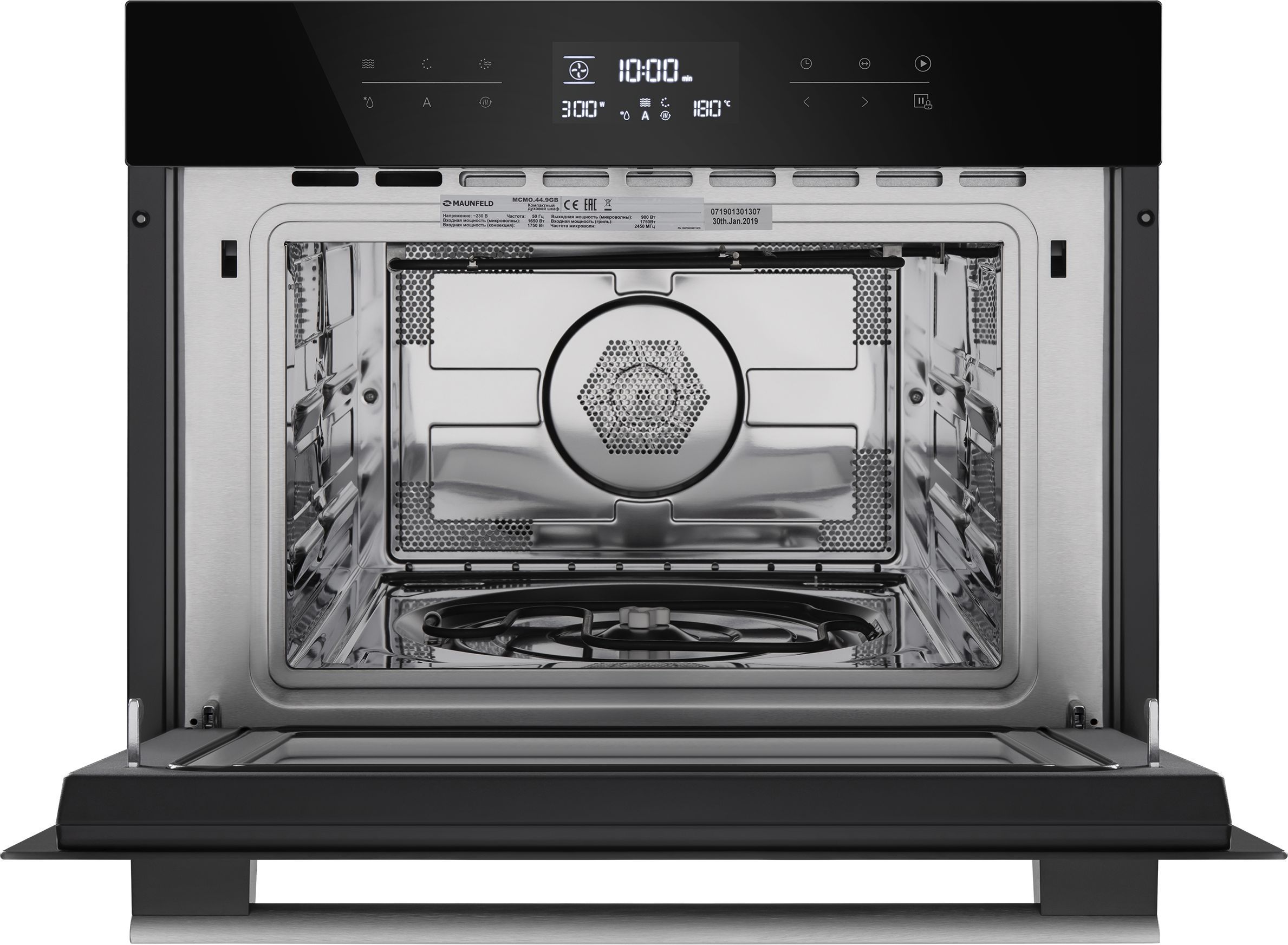 Шкаф духовой электрический с функцией СВЧ Maunfeld, MCMO.44.9GB
