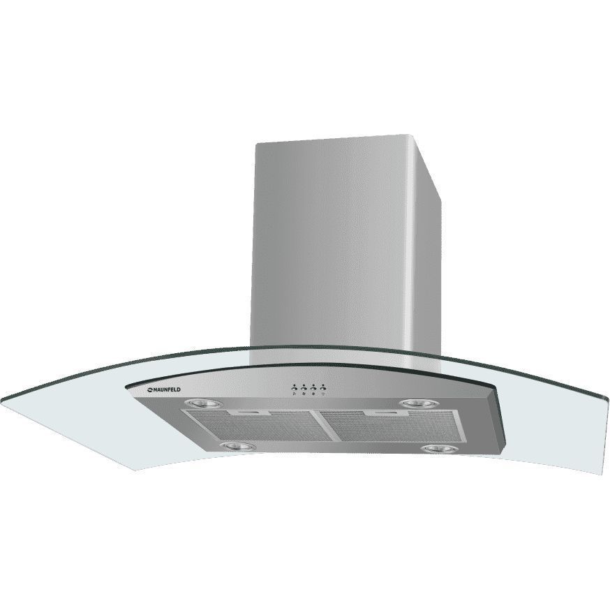 Кухонная вытяжка Maunfeld Ancona PlusA Isla 90 нержавеющая сталь/прозрачное стекло