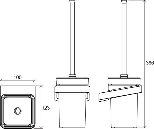 Держатель для туалетной щётки Ravak 10° TD 410.00, X07P330
