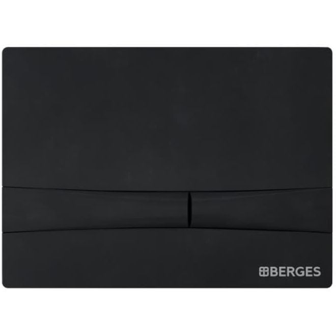 Комплект Berges Novum, кнопка F5 Soft Touch черная, унитаз Okus, сиденье Toma Slim, 043273