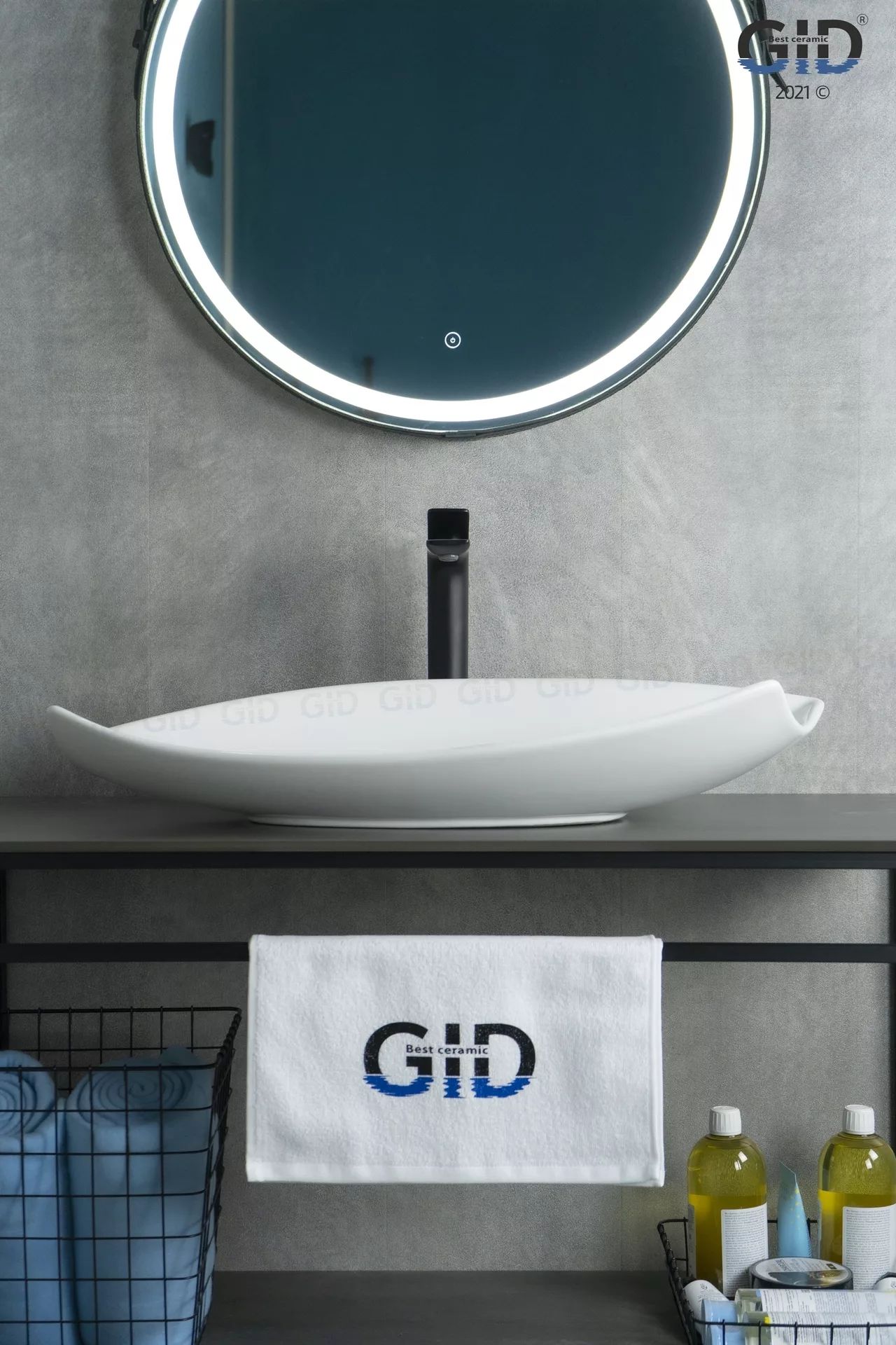 Умывальник Gid N9178 74x38, 51171