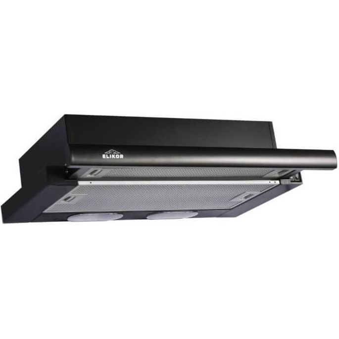 Кухонная вытяжка Elikor ИНТЕГРА GLASS 60П-400-В2Л (черный/стекло черное), 954865