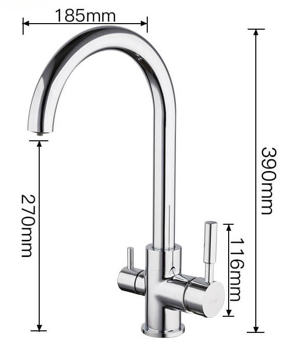 Смеситель для кухни с подключением фильтра Frap F4352