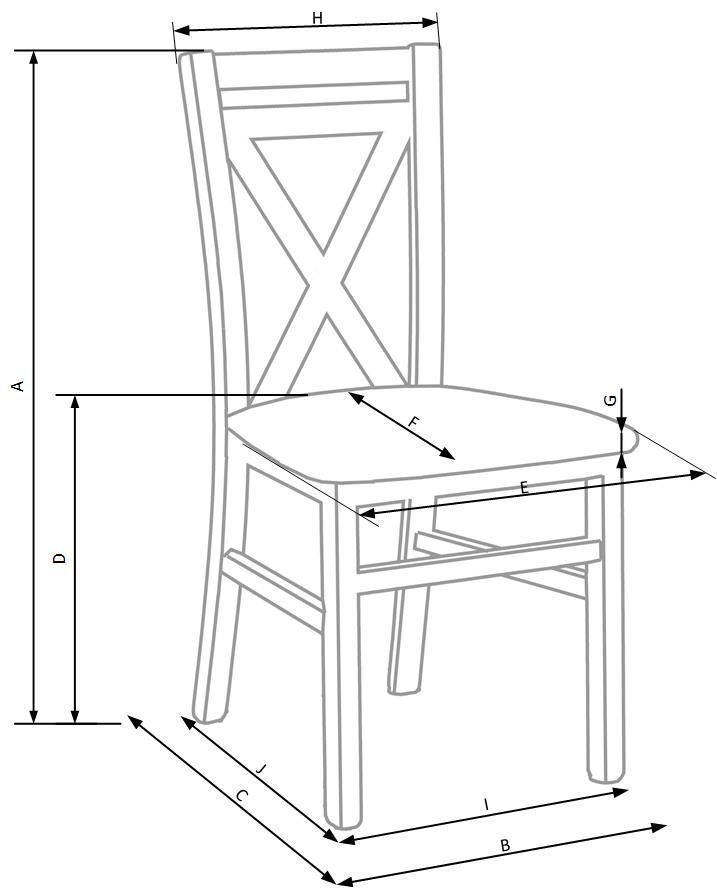 Стул кухонный Halmar Dariusz 2 дуб сонома, V-PL-N-DARIUSZ_2-SONOMA