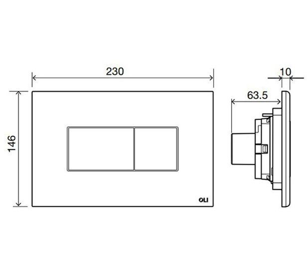 Панель OLI Karisma хром матовый, 641006