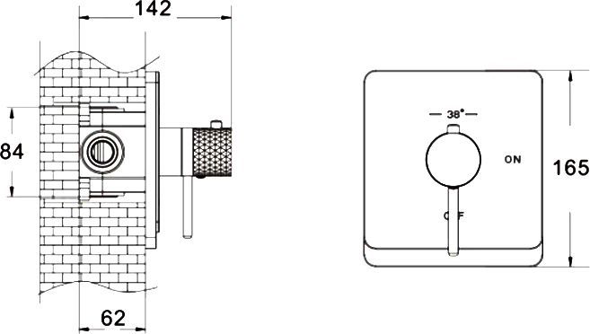 Гигиенический душ Rose, R105H