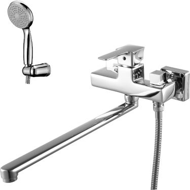 Смеситель универсальный с плоским изливом 350 мм Lemark Basis, LM3617C