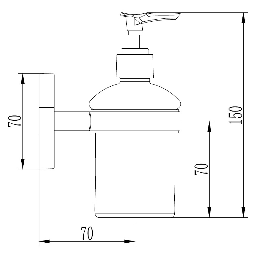 Дозатор жидкого мыла Ledeme L1927