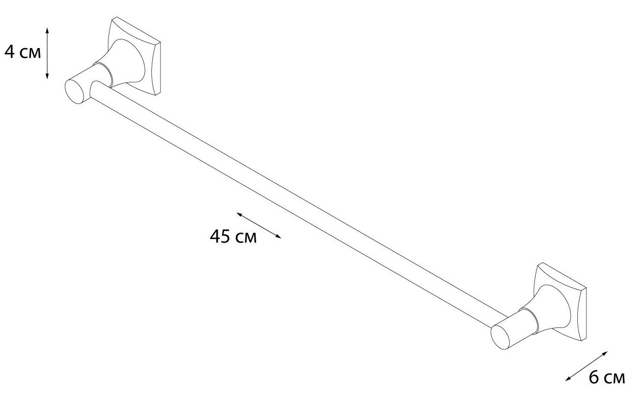 Полотенцедержатель трубчатый Grampus Ocean, GR-2001