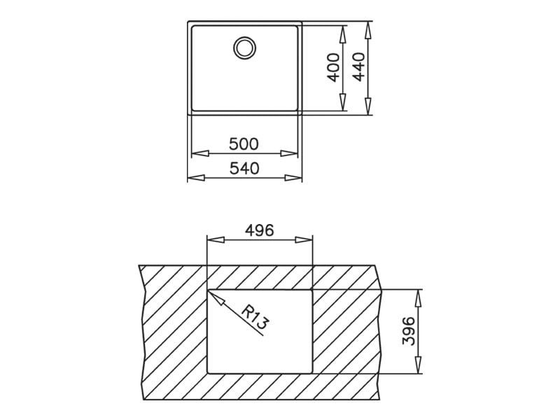 Кухонная мойка Teka Be Linea RS15 50.40, 115000005