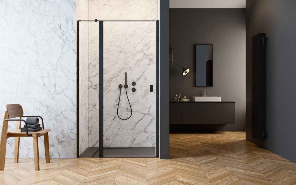 Двери в нишу Radaway Nes Black DWJ II