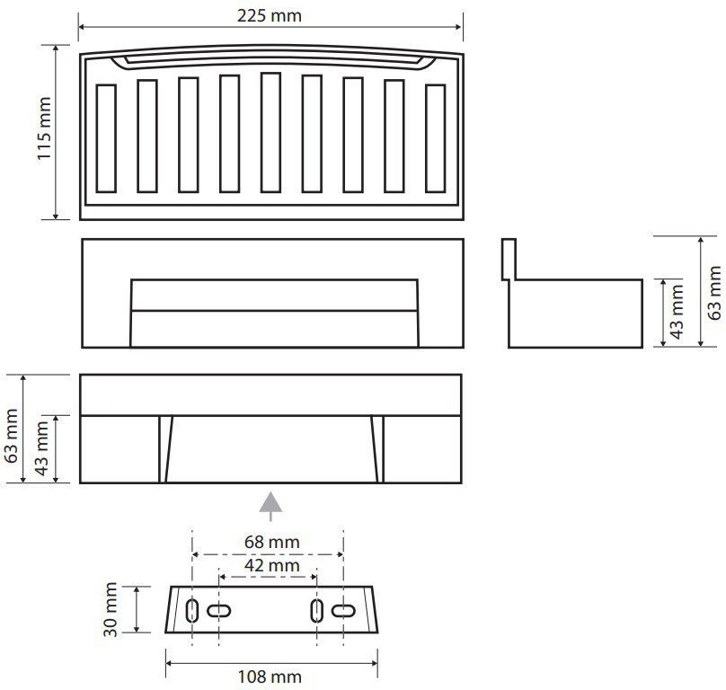 Полочка для мыла с дворником Bemeta Cytro, 102208292