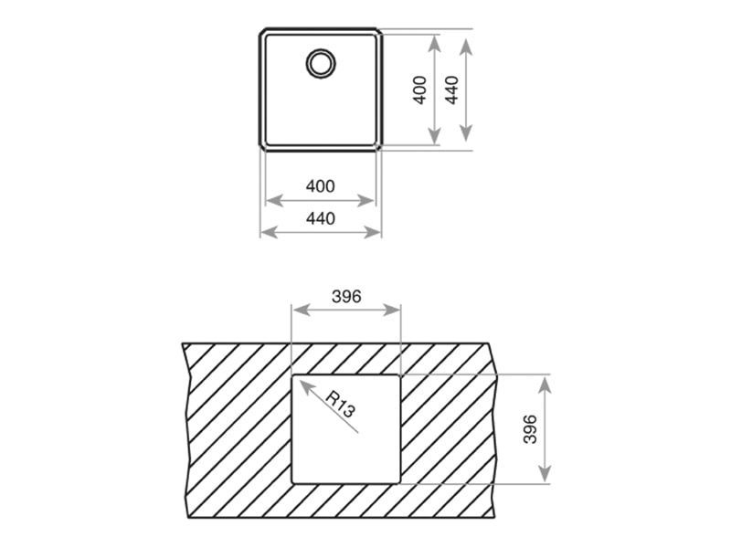 Кухонная мойка Teka Be Linea RS15 40.40, 115000007