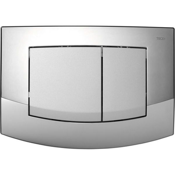 Кнопка смыва унитаза TECEambia, хром глянцевый, хром матовый, двойная, 9240254