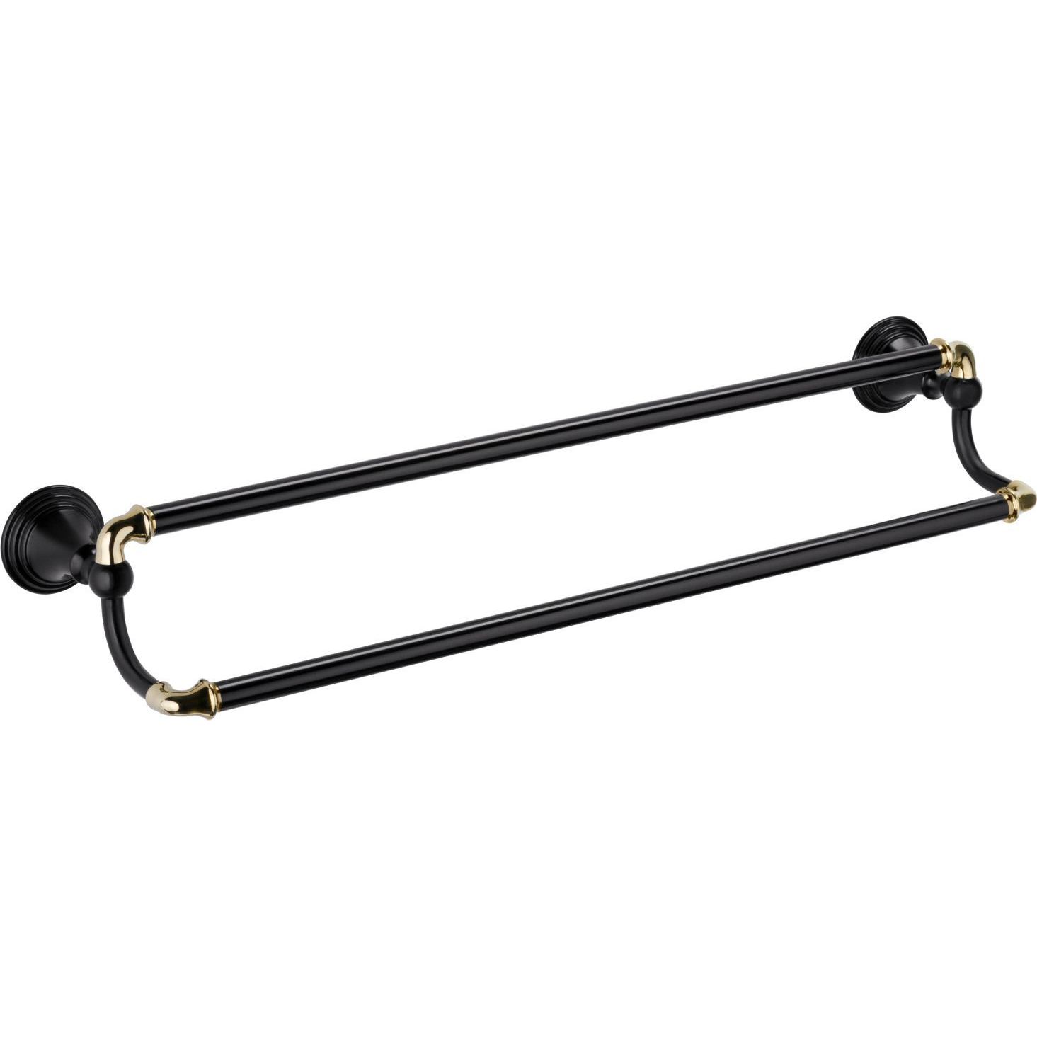 Полотенцедержатель трубчатый 2-ой Fixsen Luksor 60 см, FX-71602B