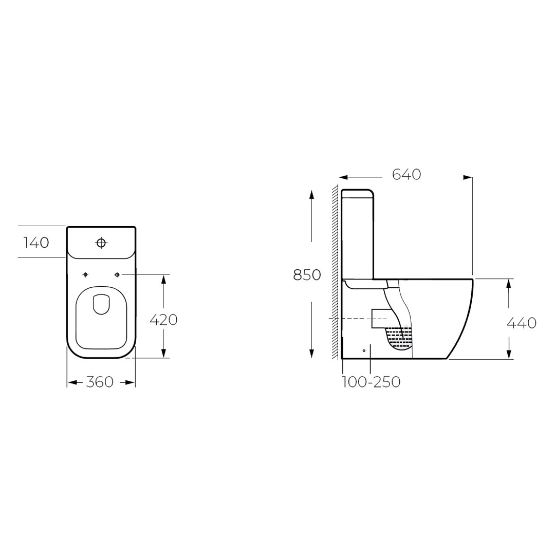 Унитаз напольный Milleau Wax 8303