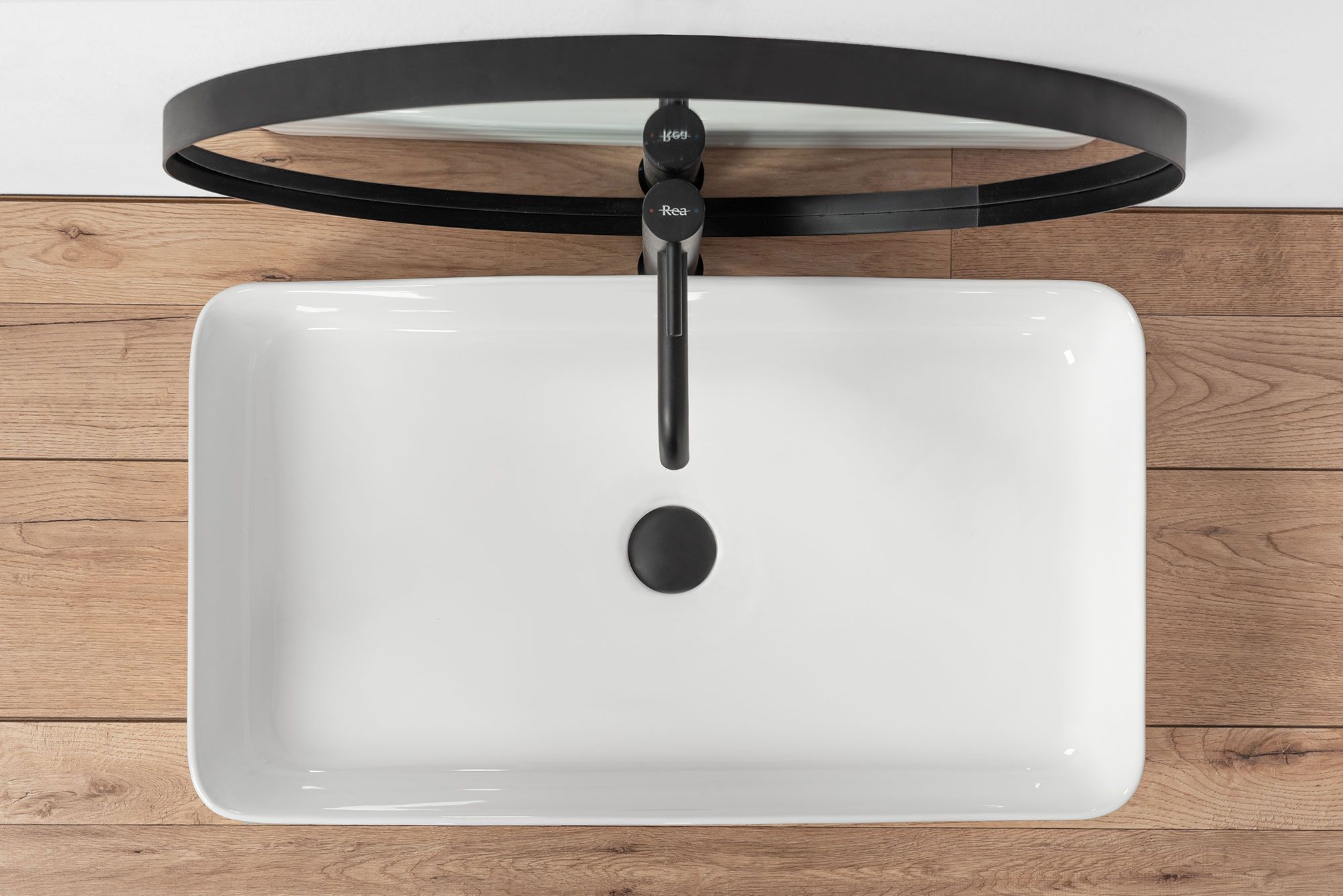 Умывальник Rea Mezo 66.5x37, REA-U7902