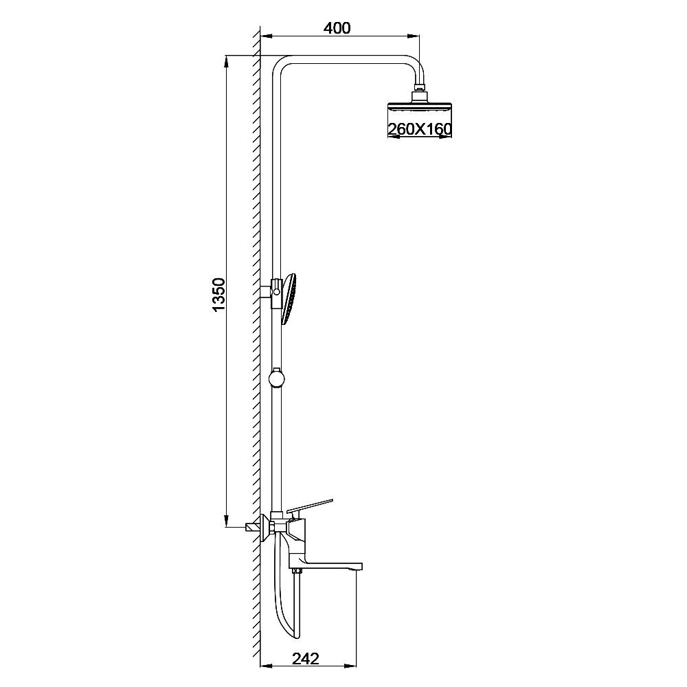 Душевая система Frap F2457