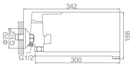 Смеситель для ванны с цветной накладкой Ledeme L2253