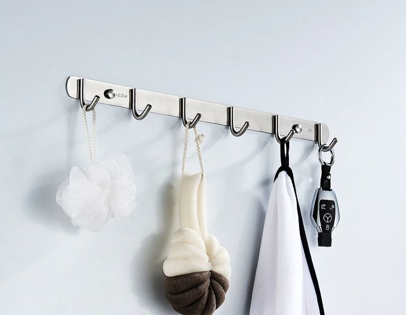 Планка с 6 крючками (сатин) Ledeme L70201-6