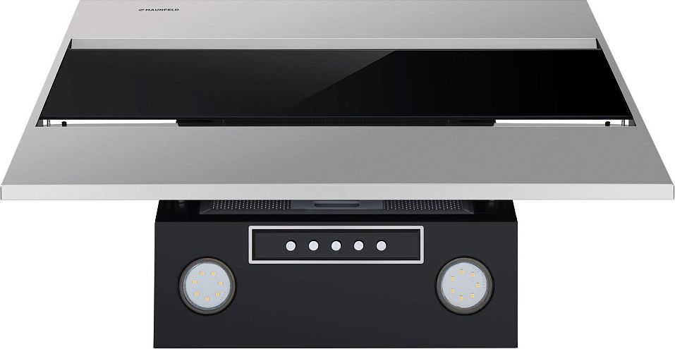 Кухонная вытяжка Maunfeld Bridge 60 нержавеющая сталь/черное стекло