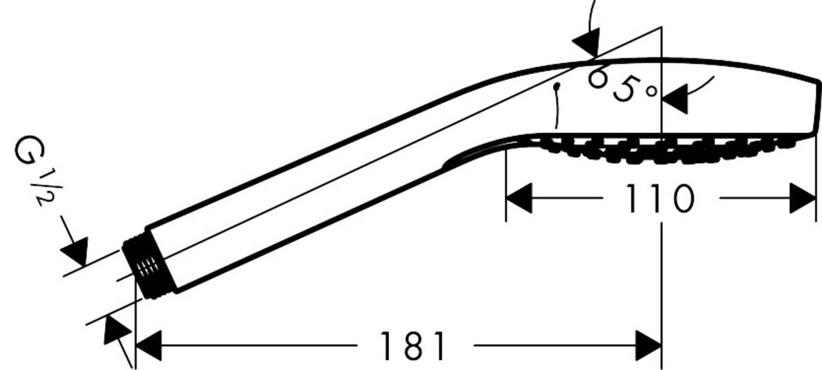 Ручной душ Hansgrohe Croma 110 Select S Vario, 26802400