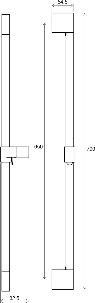 Душевая штанга Ravak Chrome CR 974.00, X07P013