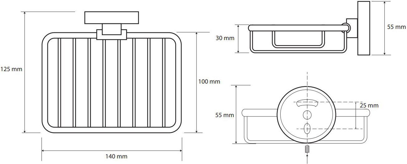 Мыльница Bemeta Dark, 104108160