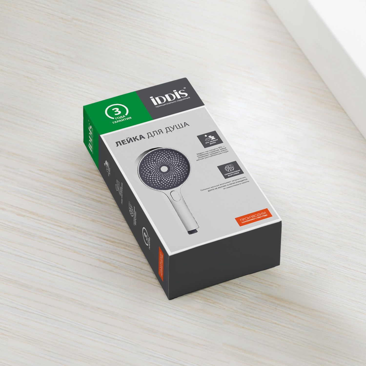 Лейка для душа, хром, Iddis SpaHome, SPA3F0Ci18