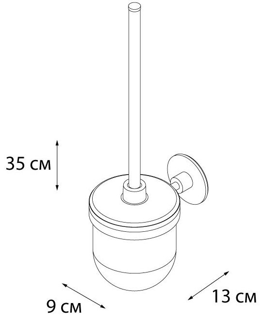 Ерш настенный Fixsen Round, FX-92113