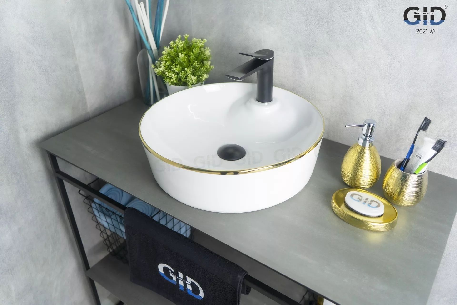 Умывальник Gid D1306H011 44x44, 53314