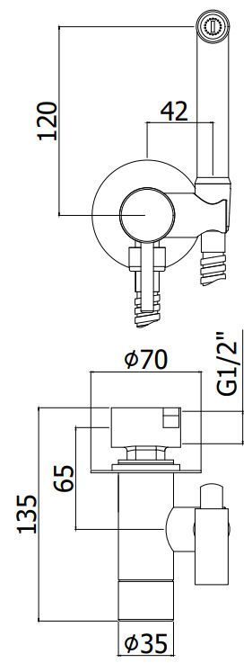 Комплект для псевдобиде Paffoni Light белый матовый, ZDUP110BO