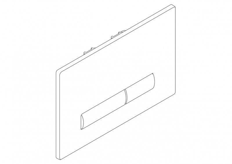 Кнопка смыва BelBagno Genova, цвет золото, BB022-GV-ORO