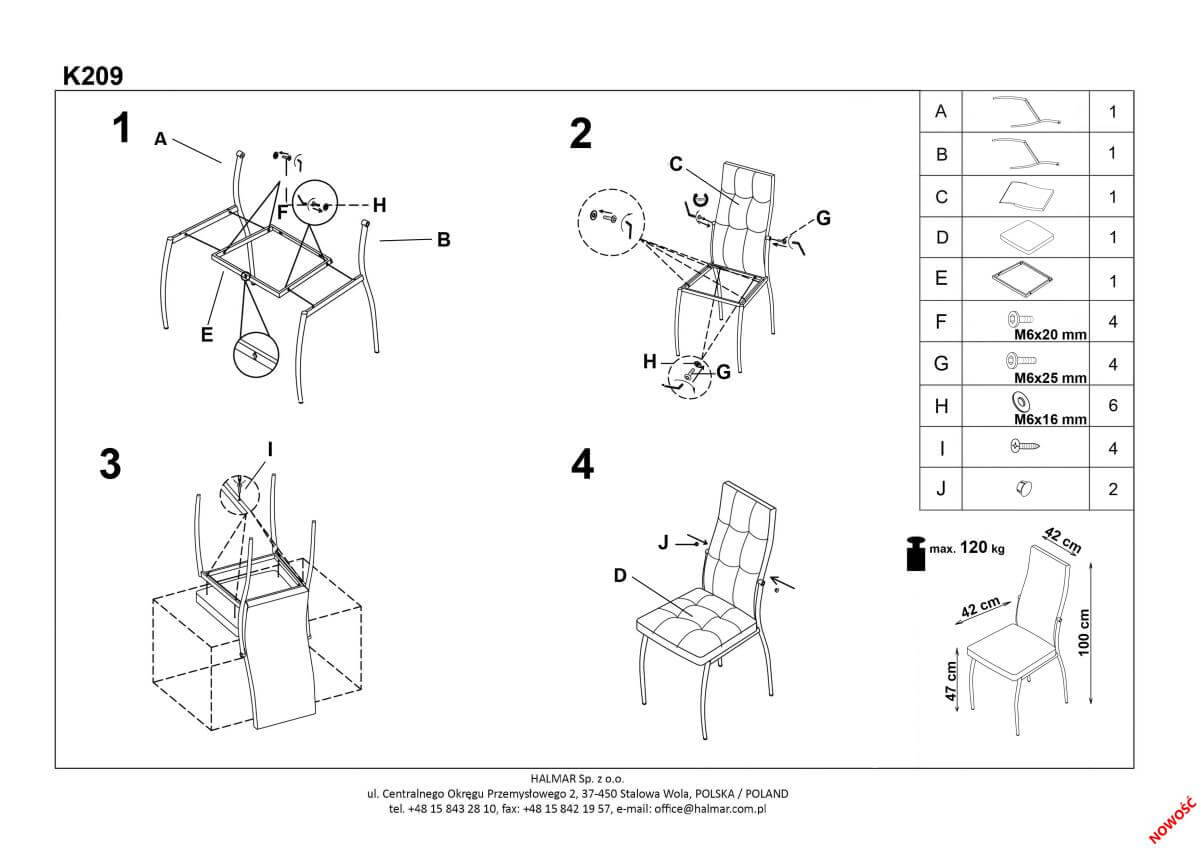 Стул кухонный Halmar K416 темно-зеленый, V-CH-K/416-KR-C.ZIELONY