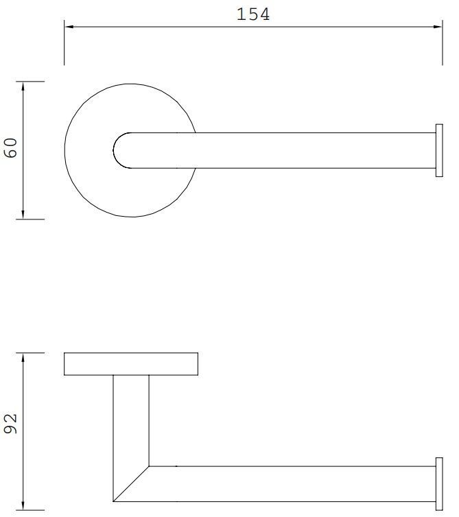 Держатель для туалетной бумаги Omnires Modern, MP60510GL