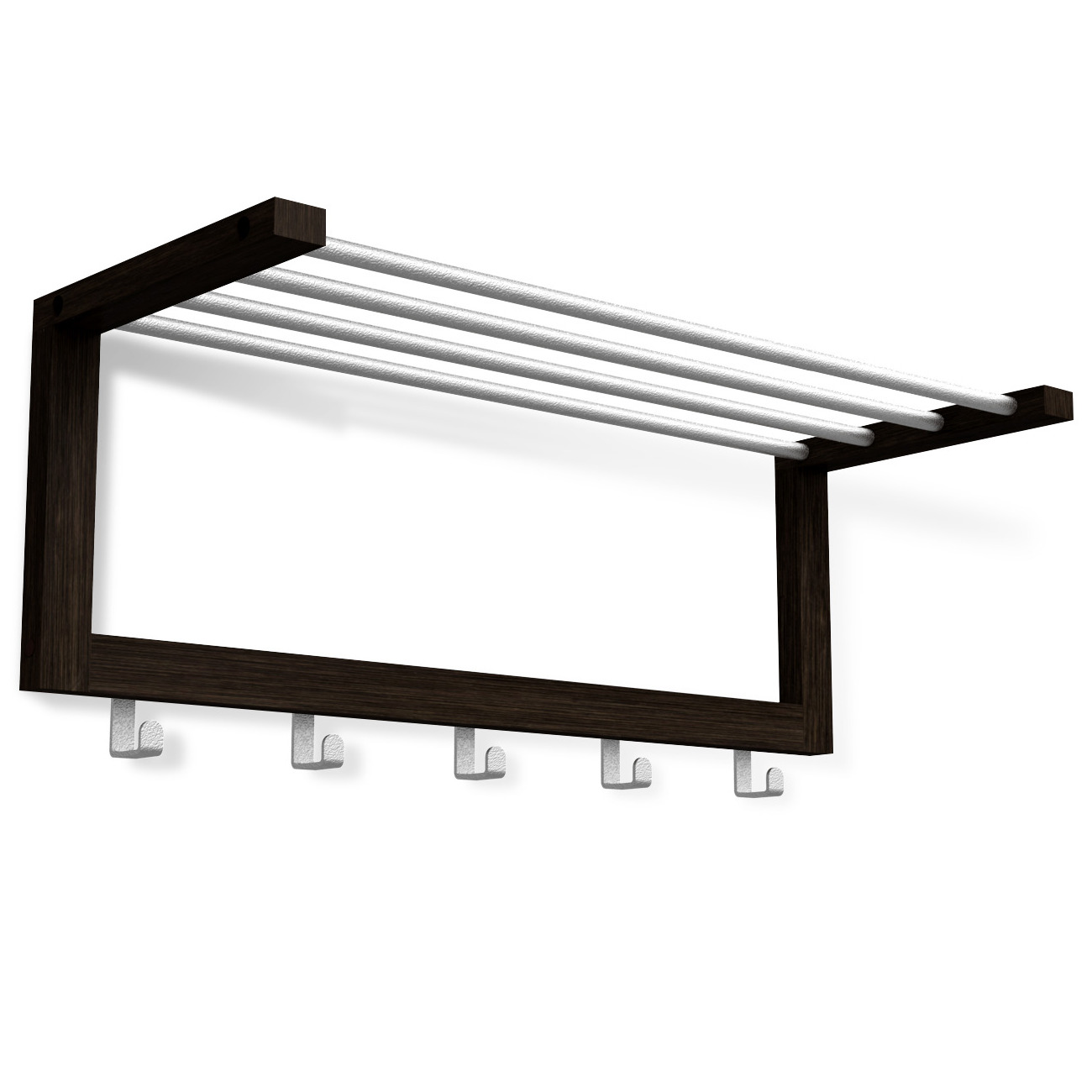 Вешалка Sheffilton Альберо SHT-WH4 венге/алюминий, 933036