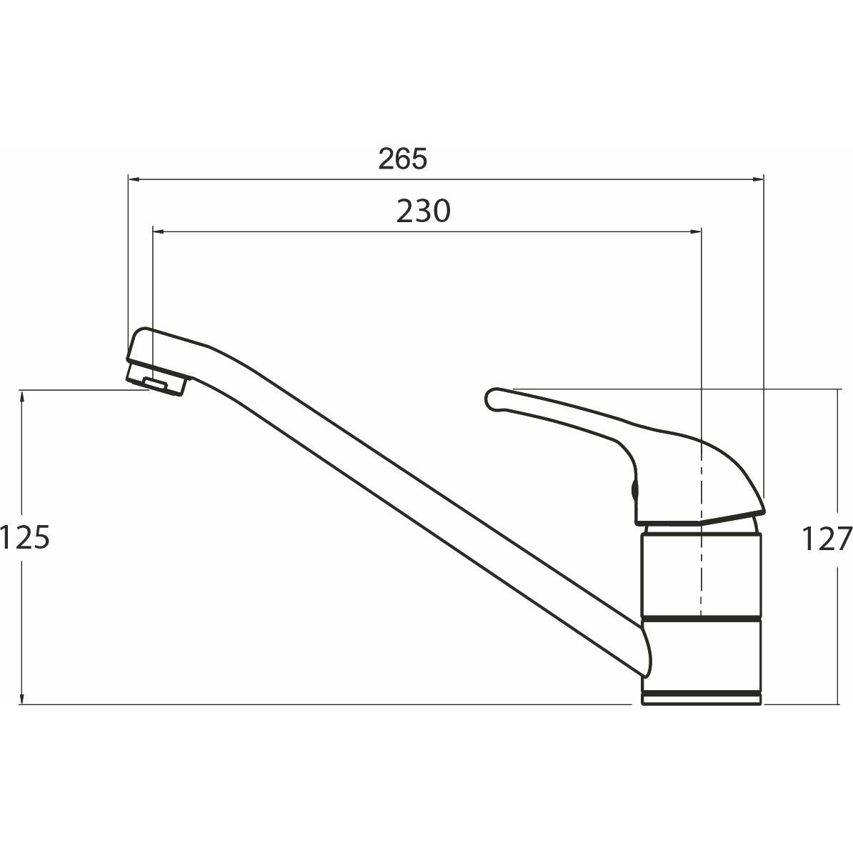 Смеситель AquaSanita Eko 2561 110 BG
