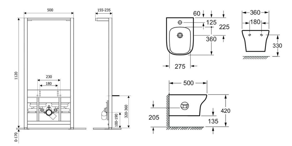 Комплект 2 в 1 Lavinia Boho Relfix Bristol, 77070256